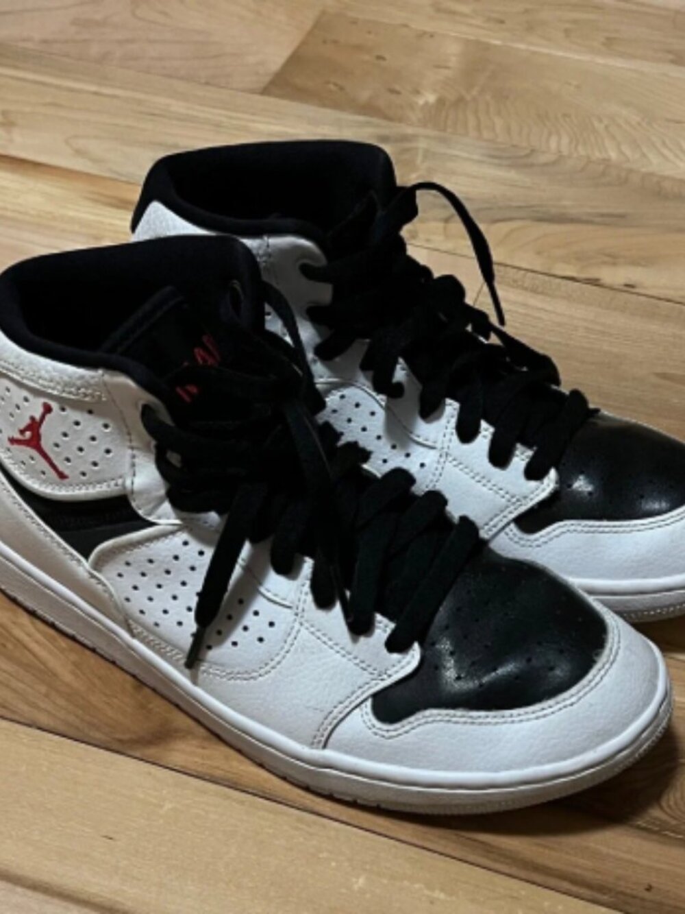 Nike Black and White High-Top Sneakers-Access Jumpman Basketball Shoes